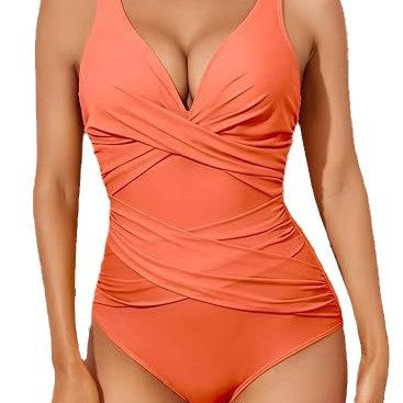 One-piece Swimsuit Women's Cross Twist Bag Tight