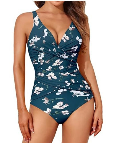 One-piece Swimsuit Women's Cross Twist Bag Tight