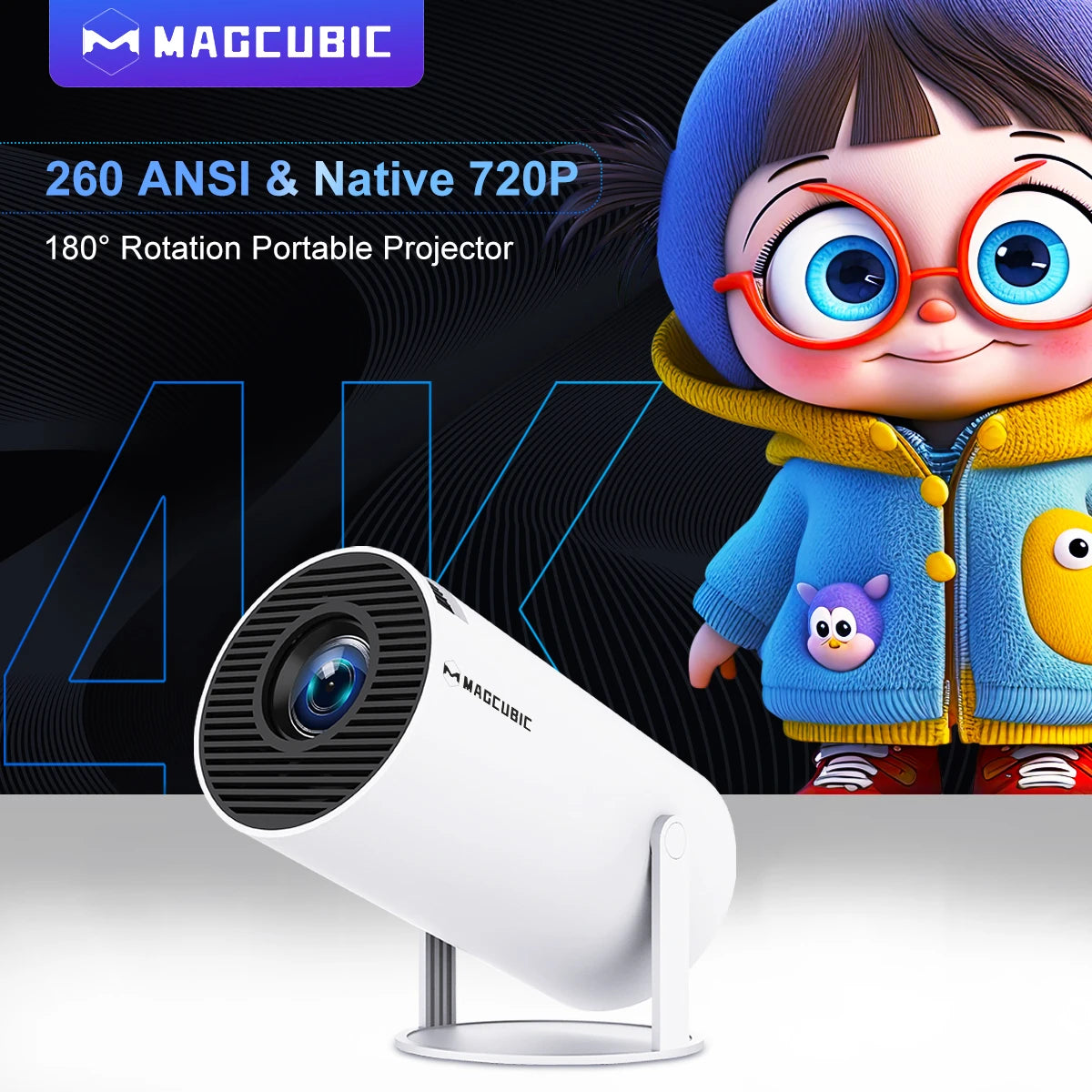 Magcubic Projector HY300 Pro 4K Android 11